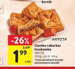 Intermarche Ciastko rabarbar truskawka Aryzta oferta