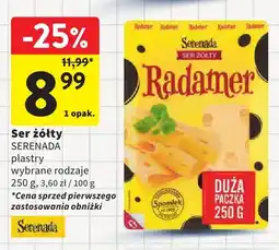 Intermarche Ser żółty w plastrach Radamer Serenada oferta