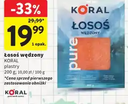 Intermarche Łosoś wędzony Koral oferta