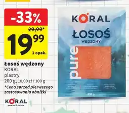 Intermarche Łosoś wędzony w plastrach oferta