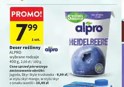 Intermarche Deser roślinny Alpro Skyr Style truskawka oferta
