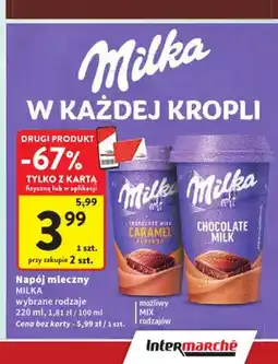 Intermarche Napój mleczny Milka Caramel oferta