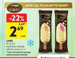 Intermarche Lody double słony karmel O la la! oferta