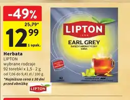 Intermarche Herbata Lipton Earl Grey oferta