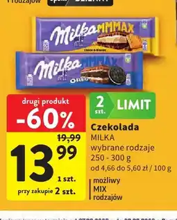 Intermarche Czekolada Milka MMMAX Oreo oferta