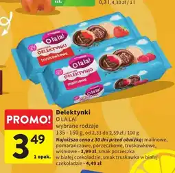 Intermarche Ciastka Delektynki malinowe O La La! oferta