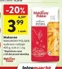 Intermarche Makaron pióra Makarony Polskie oferta