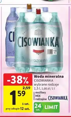 Intermarche Woda mineralna niegazowana Cisowianka oferta