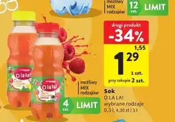 Intermarche Sok jabłko marchew banan O La La! oferta