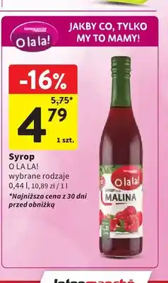 Intermarche Syrop O la la! Malina oferta