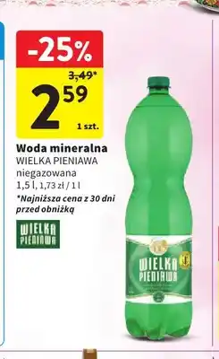 Intermarche Woda mineralna niegazowana Wielka Pieniawa oferta