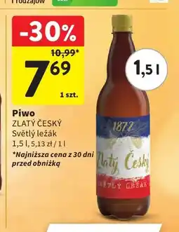 Intermarche Piwo Zlatý Český Světlý ležák oferta