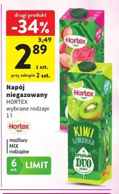 Intermarche Napój niegazowany Hortex Kiwi Limonka Tropical Duo oferta