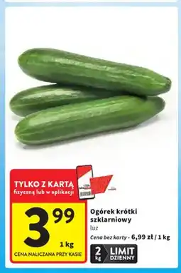 Intermarche Ogórki krótkie szklarniowe oferta