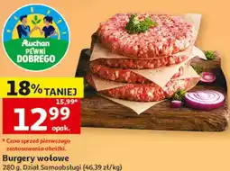 Auchan Burgery wołowe Pewni Dobrego oferta