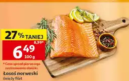 Auchan Łosoś norweski świeży filet oferta