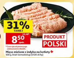 Auchan Mięso mielone z indyka na kotlety oferta