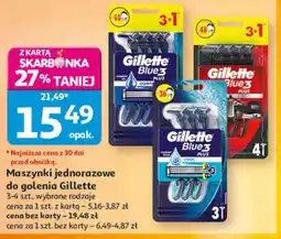 Auchan Maszynki jednorazowe do golenia Gillette oferta