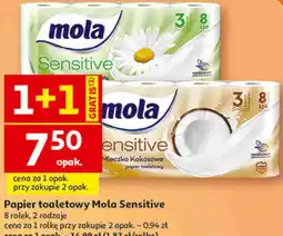 Auchan Papier toaletowy Mola Sensitive oferta