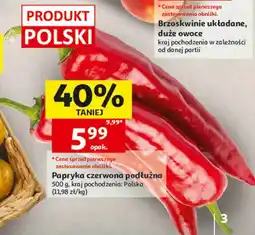 Auchan Papryka czerwona podłużna oferta