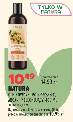 Drogerie Natura Natura Olejkowy żel pod prysznic, argan, pielęgnujący oferta