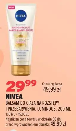 Drogerie Natura NIVEA BALSAM DO CIAŁA NA ROZSTĘPY I PRZEBARWIENIA, LUMINOUS oferta