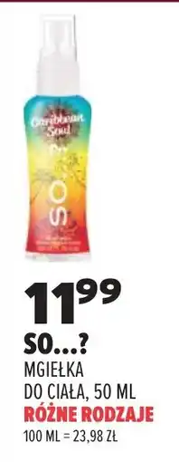 Drogerie Natura So? Mgiełka do ciała oferta