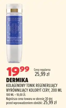 Drogerie Natura Dermika Kolagenowy Tonik Regenerujący Wyrównujący Koloryt Cery oferta
