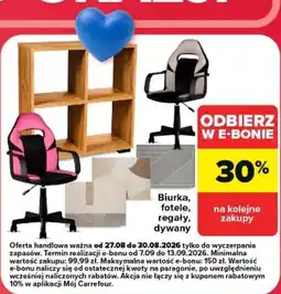 Carrefour Biurka, fotele, regały, dywany oferta