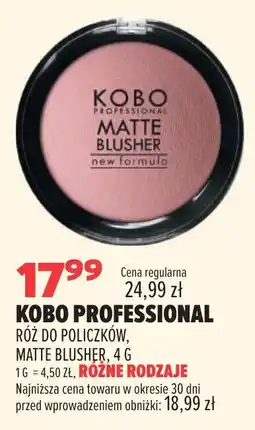 Drogerie Natura Kobo Professional Róż do policzków, Matte Blusher oferta
