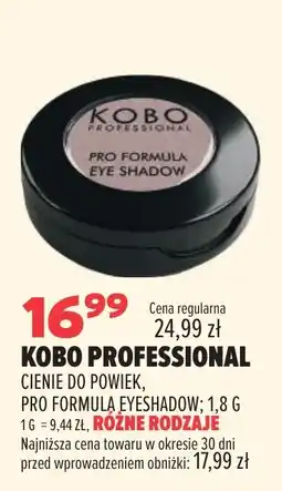 Drogerie Natura Kobo Professional Cienie do powiek, Pro Formula Eyeshadow oferta