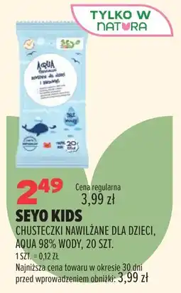 Drogerie Natura SEYO KIDS CHUSTECZKI NAWILŻANE DLA DZIECI, AQUA 98% WODY oferta