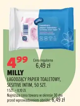 Drogerie Natura MILLY ŁAGODZĄCY PAPIER TOALETOWY, SESITIVE INTIM oferta