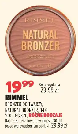 Drogerie Natura Rimmel Bronzer do twarzy, Natural Bronzer oferta