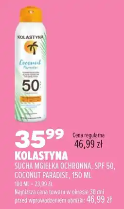Drogerie Natura KOLASTYNA SUCHA MGIELKA OCHRONNA, SPF 50, COCONUT PARADISE oferta