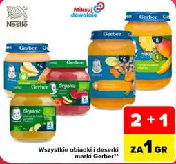 Carrefour Wszystkie obiadki i deserki marki Gerber oferta