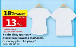 Auchan T-shirt biały sportowy oferta