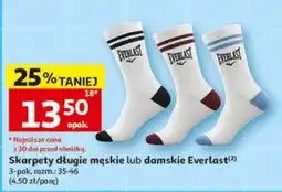 Auchan Skarpety długie męskie lub damskie Everlast oferta