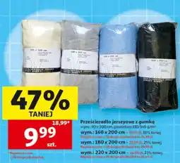 Auchan Prześcieradło jerseyowe z gumka oferta