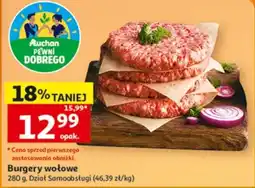 Auchan Burgery wołowe oferta