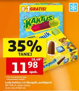 Auchan Lody Kaktus lub Nesquik oferta