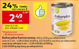 Auchan Kukurydza konserwowa oferta