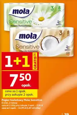 Auchan Papier toaletowy Mola Sensitive oferta