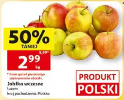 Auchan Jabłka wczesne luzem oferta