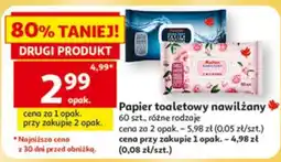 Auchan Papier toaletowy nawilżany oferta