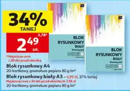 Auchan Blok rysunkowy biały oferta