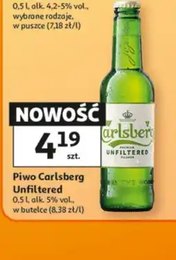 Auchan Piwo Carlsberg Unfiltered oferta
