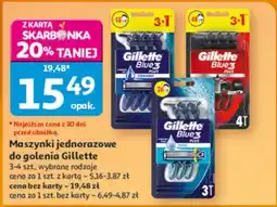 Auchan Maszynki jednorazowe do golenia Gillette oferta