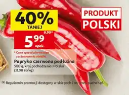 Auchan Papryka czerwona podłużna oferta