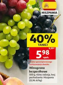 Auchan Winogrona bezpestkowe oferta